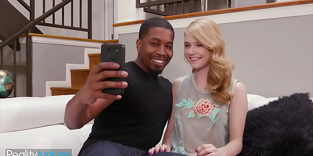 bbc,big cock,blonde,blowjob,boyfriend,cumshot,doggystyle,interracial,missionary,natural tits,petite,reality,rough,small tits,tiny